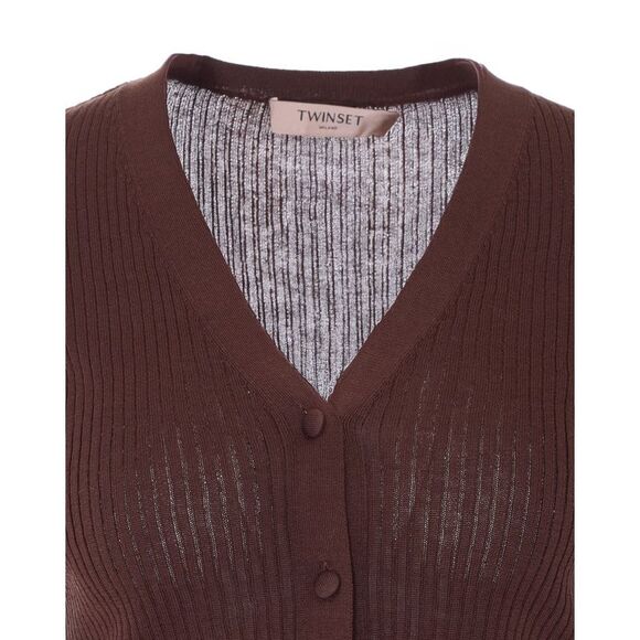 Twinset Women Cotton And Silk Cardigan - Picture 4 of 4